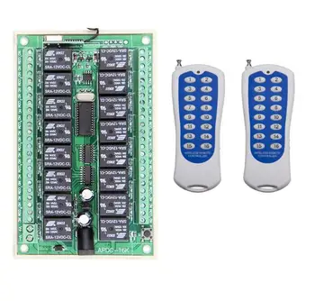 

Long range DC12V 16CH 16 Relay Radio Controller RF Wireless Remote Control Switch Transmitter+Receiver for intelligent home led