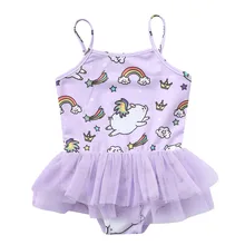 Милое летнее платье-пачка из тюля для маленьких девочек; Милая юбка-пачка; купальный костюм с рисунком; купальный костюм; пляжная одежда