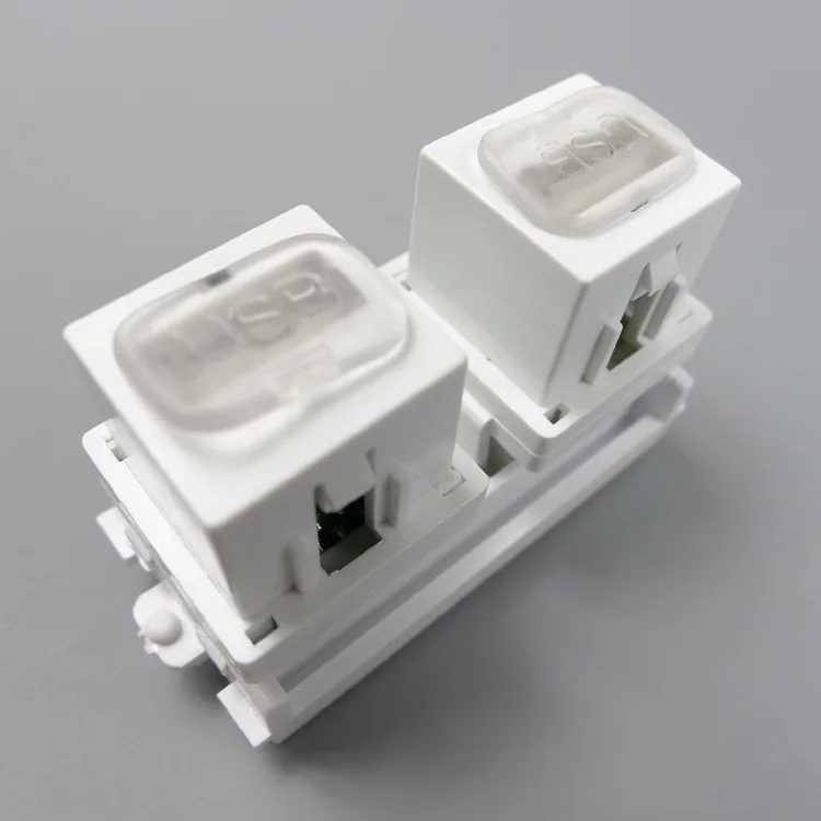 Настенный разъем с двумя портами USB 2 0 Мама мама|wall plate|wall connectorwall plate connector |