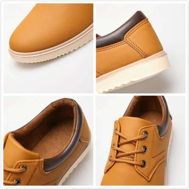 Men's New Leather Shoes Fashion Derby Shoes Oxfords Man Outdoor Non-slip Waterproof Work Footwear Classic Casual Best Sellers