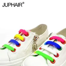 JUP 1 Set/ 8 Roots Unisex Men Women No Tie Shoelaces Elastic Silicone Shoes Lace for All Sports Sneakers Silicon Laces Shoelace