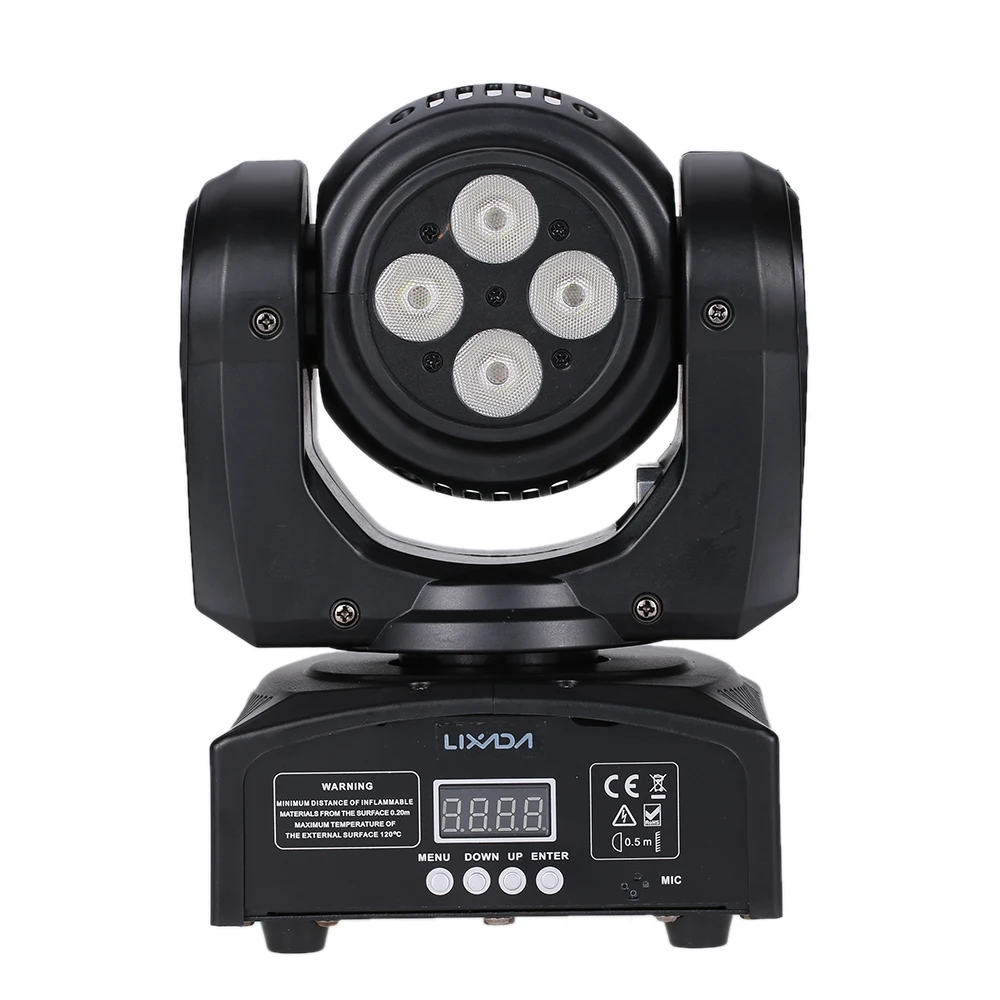 

Disco KTV Club Party Double Sides 8LED 80W RGBW 15/21 Channel DMX 512 Rotating Moving Head LED Stage Light Pattern Lamp Tomshine
