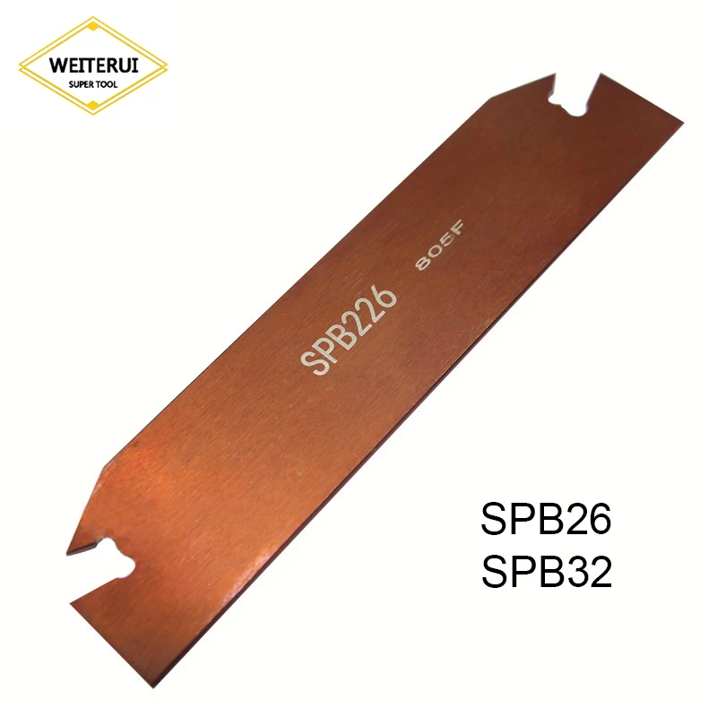 

1pc SPB26 SPB32-3/-2/-4/5/-6 Grooving Blade for SP300 SP400 PC9030/NC9030 Inserts Slotting tool