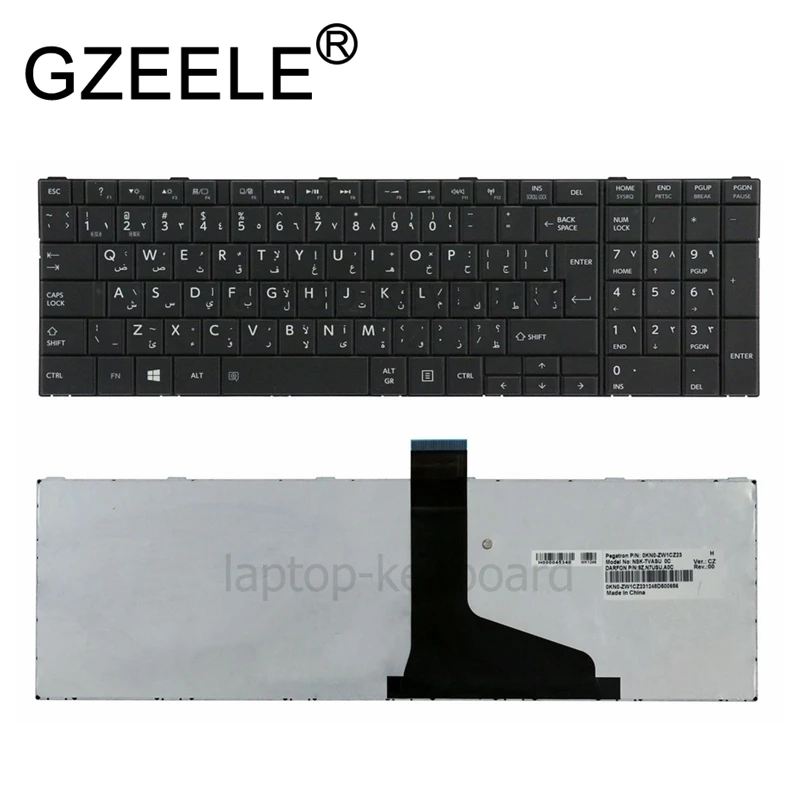 AJParts New Compatible With for TOSHIBA SATELLITE L850-1D4 L850-1D5 Black UK Layout ReplacementLaptop Keyboard