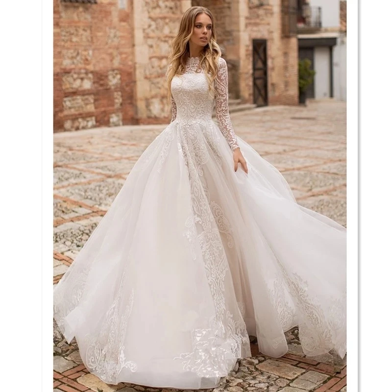 Flash Deal Turkey Istanbul 2019 Ball Gown Wedding Dresses Long