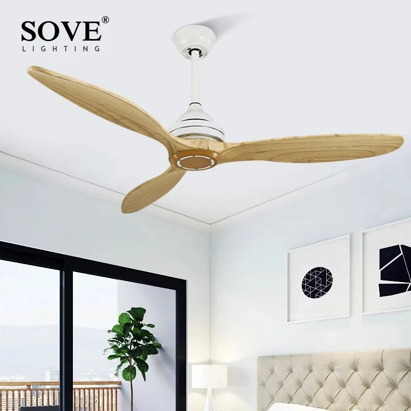 SOVE Black Wooden Ceiling Fan Wood Ceiling Fans Without Light Decorative Room Home Fan Lamp White DC Ceiling Fans With Lights SOVE Black Wooden Ceiling Fan Wood Ceiling Fans Without Light Decorative Room Home Fan Lamp White DC Ceiling Fans With Lights