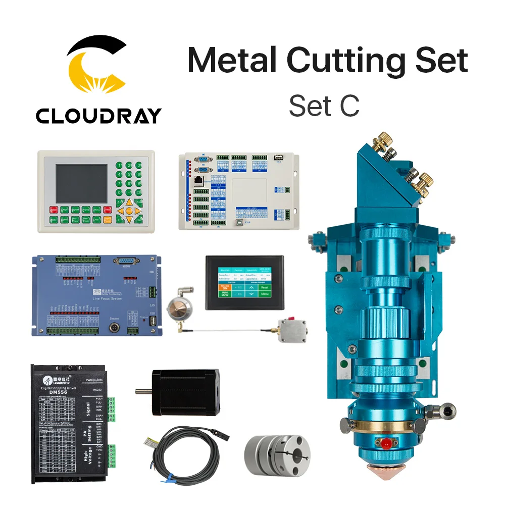 Ruida Набор для резки металла CO2 лазер 150-500 Вт металлический неметаллический гибридный автофокус для лазерной резки