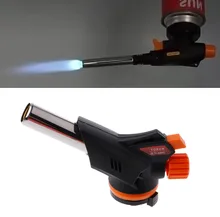 Metal Flame Gun Welding Gas Torch Lighter Heating Ignition Butane Portable Camping long arm gas torch soldering flame gun burner heating torch ignition hose regulator propane butane welding torch heating torch