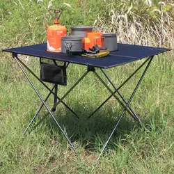 Сверхлегкий портативный складной черный стол компактный Roll Up столы с сумкой для кемпинга пеший Туризм Пикник