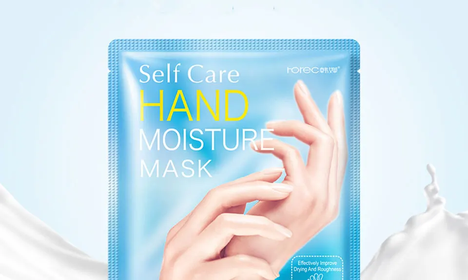 Horec 5Pairs=10Pcs Hand Mask Moisturizing Gloves Skin Care Shea Butter Smoothing Whitening Anti-Wrinkle Hand Peeling Exfoliator