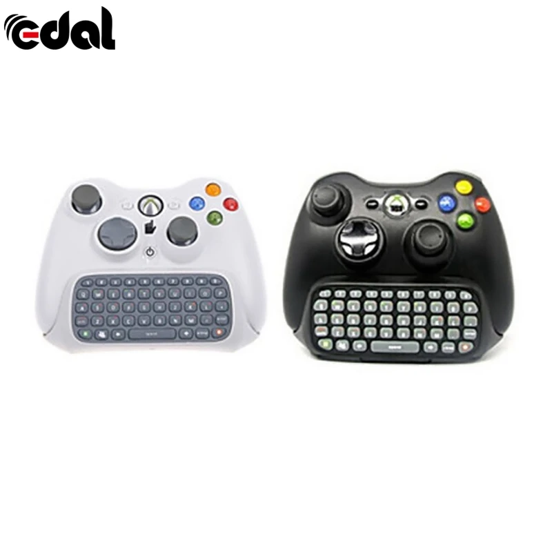 Беспроводной контроллер, Игровая клавиатура, Клавиатура ChatPad для xbox 360, черный, белый, аксессуары для игр