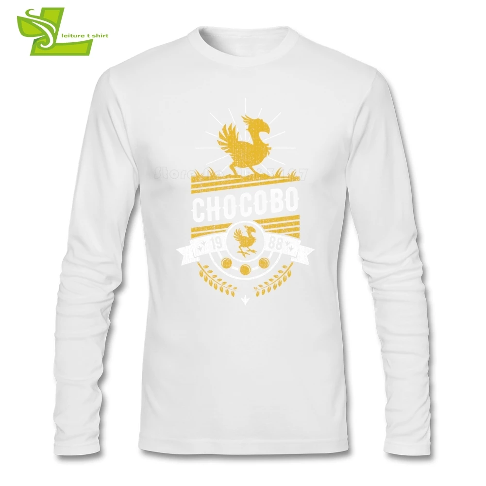 Chocobo Final Fantasy Футболка мужская футболка с длинным рукавом и вырезом лодочкой Новое