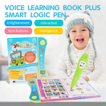 

Kids Learning Book English Letter Numbers Smart Logic Voice Book Educational Electronic Toys M09