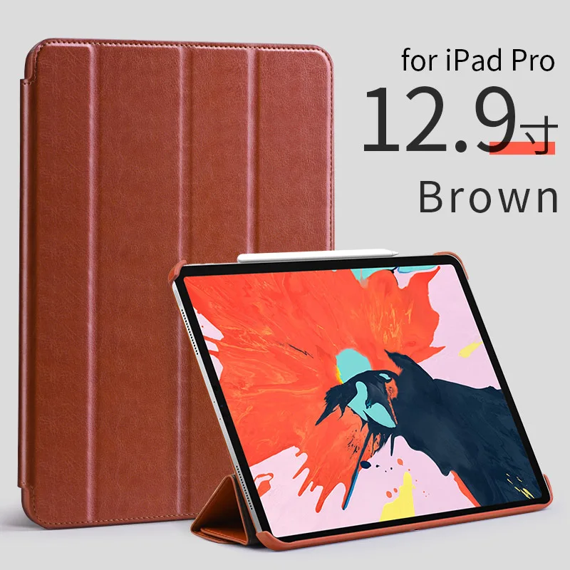 HOCO для iPad Pro 11 Чехол для iPad Pro 12,9 Магнитный кожаный защитный смарт-чехол для iPad Pro 11 дюймов/12,9 - Цвет: 12.9 inch