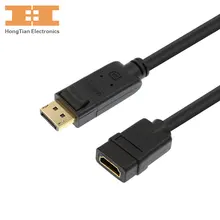 Displayport Male to HDMI Female Adapter Gold plug Support Audio Video DP Cable for Projector Display Laptop TV