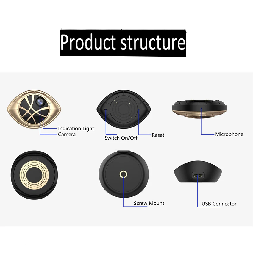 Smновейшая Магнитная WiFi камера безопасности DVR модная Мини ip 720P с функцией