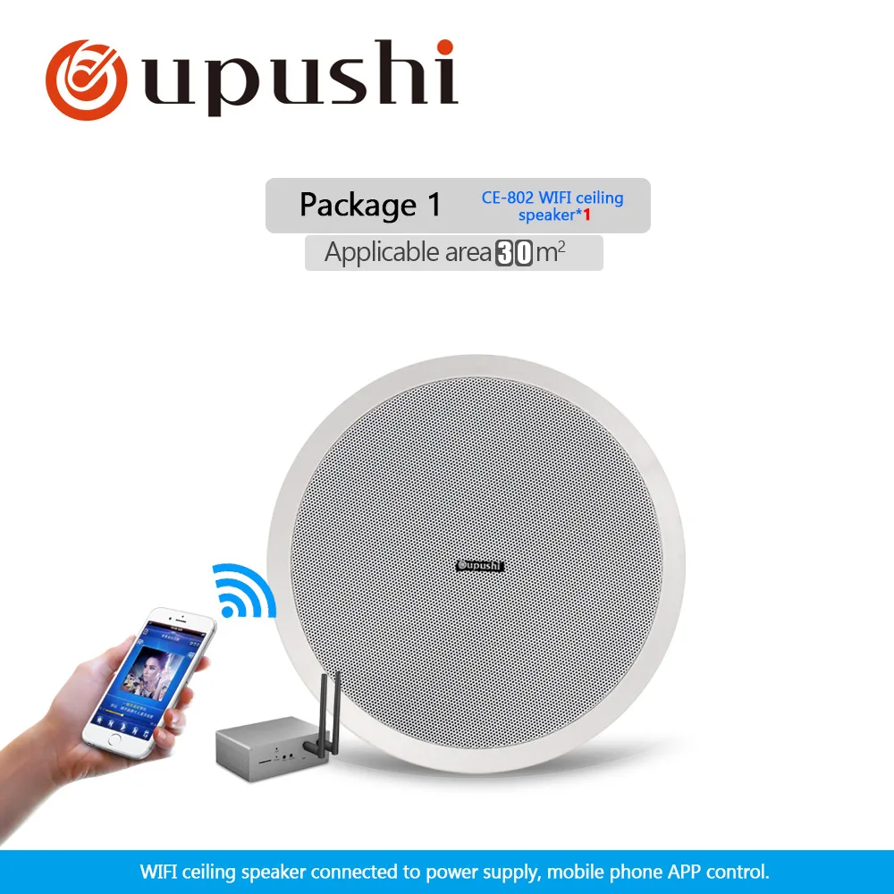 Oupushi ce802 10-20 Вт wifi потолочный динамик для системы домашнего кинотеатра и семейной фоновой музыкальной системы - Цвет: SET1