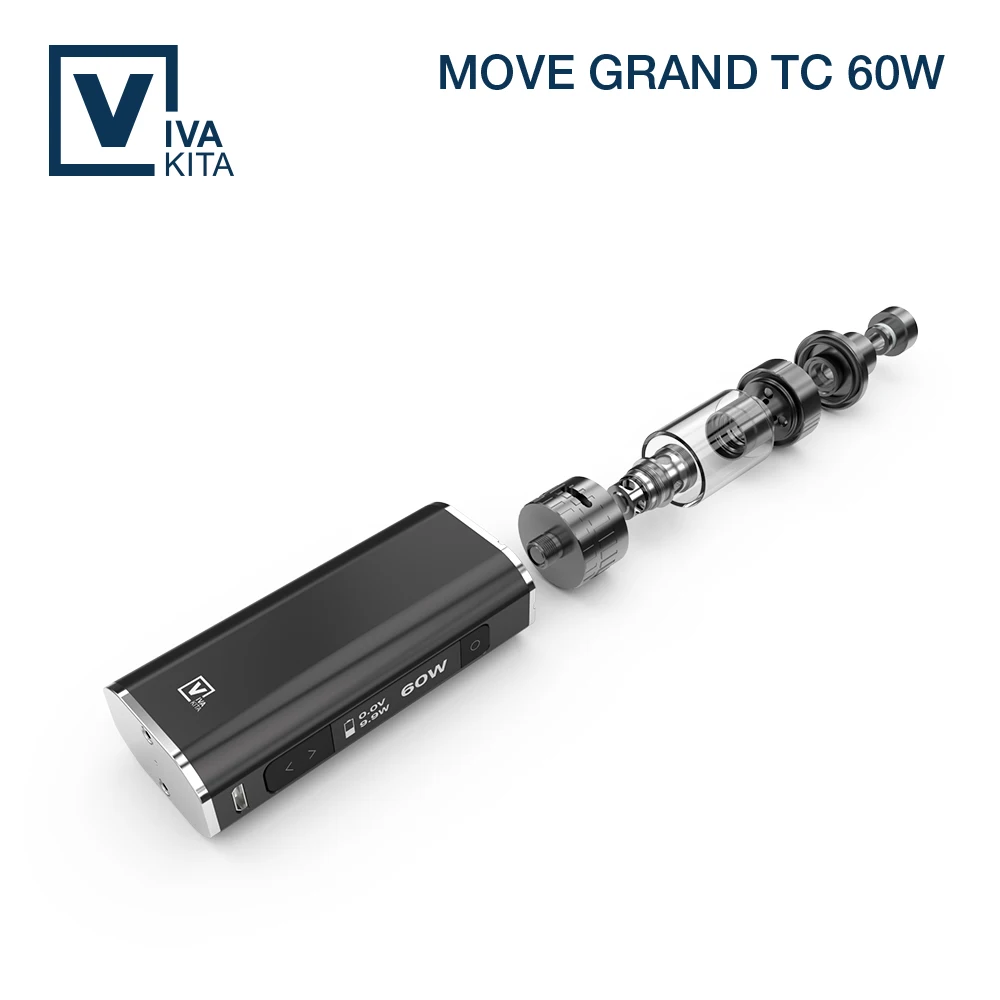 Электронная сигарета Move Grand Tc 60 Вт Встроенный 1900 мАч коробка мод испаритель Vape 3 0