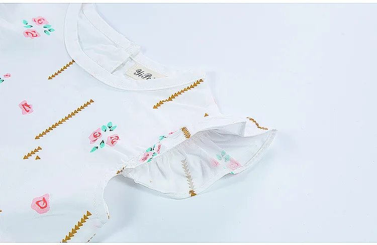 Mother nest 2018 Summer Newborn Baby Love Hollow Dress Flying Sleeves Girl Clothes Birthday Princess Party Dresses for Children (5)