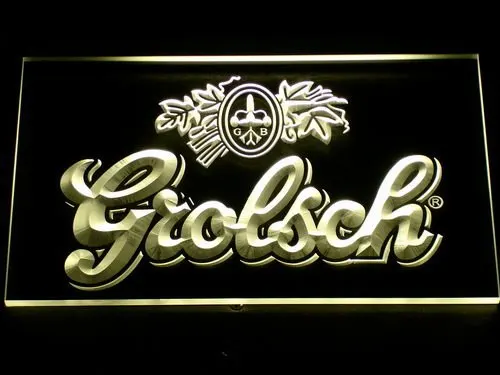 007 Grolsch пивной бар Pub Club Новый светодиодный неоновый знак с переключателем