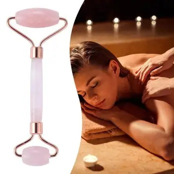 

Portable Rose Quartz Facial Massage Crystal Stone Facial Lift Jade Massager Roller Roller Wrinkle Removal Skin Care Beauty Tool
