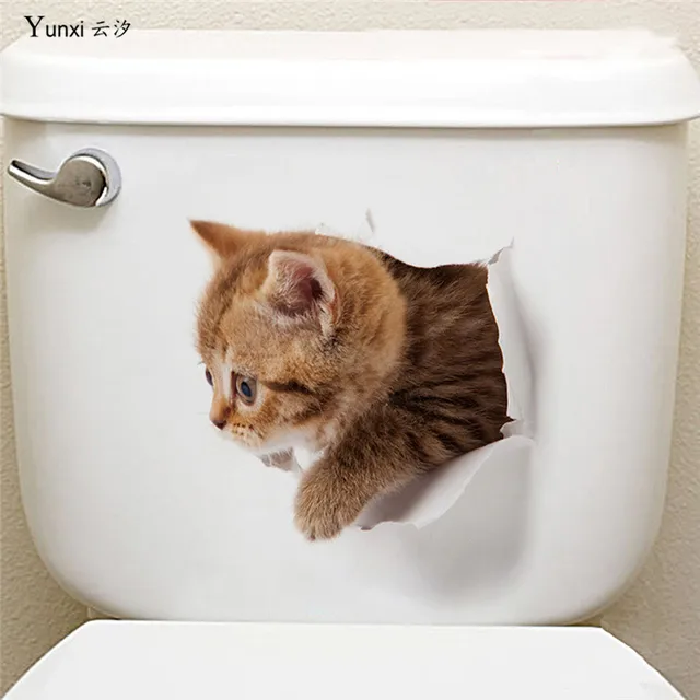 Buy Yunxi New 3D Cute Animal Cat Dog Bathroom Toilet