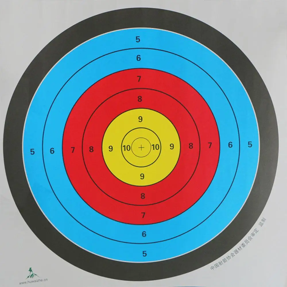 

10pcs 60*60CM Shooting target paper Archery Targets Bow Arrow Gauge Outdoor Sports Training Full Ring