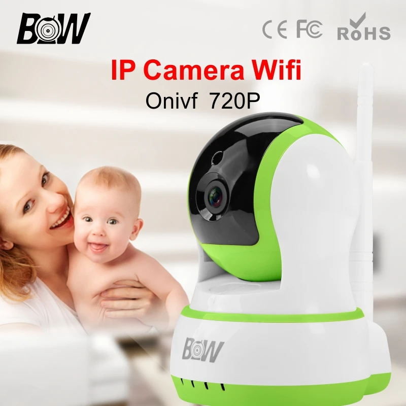  BW 720P CCTV HD Wireless IP Camera WiFi Motion Detection Alarm IR-Cut Night Vision Rotatable Security Surveillance Camera 