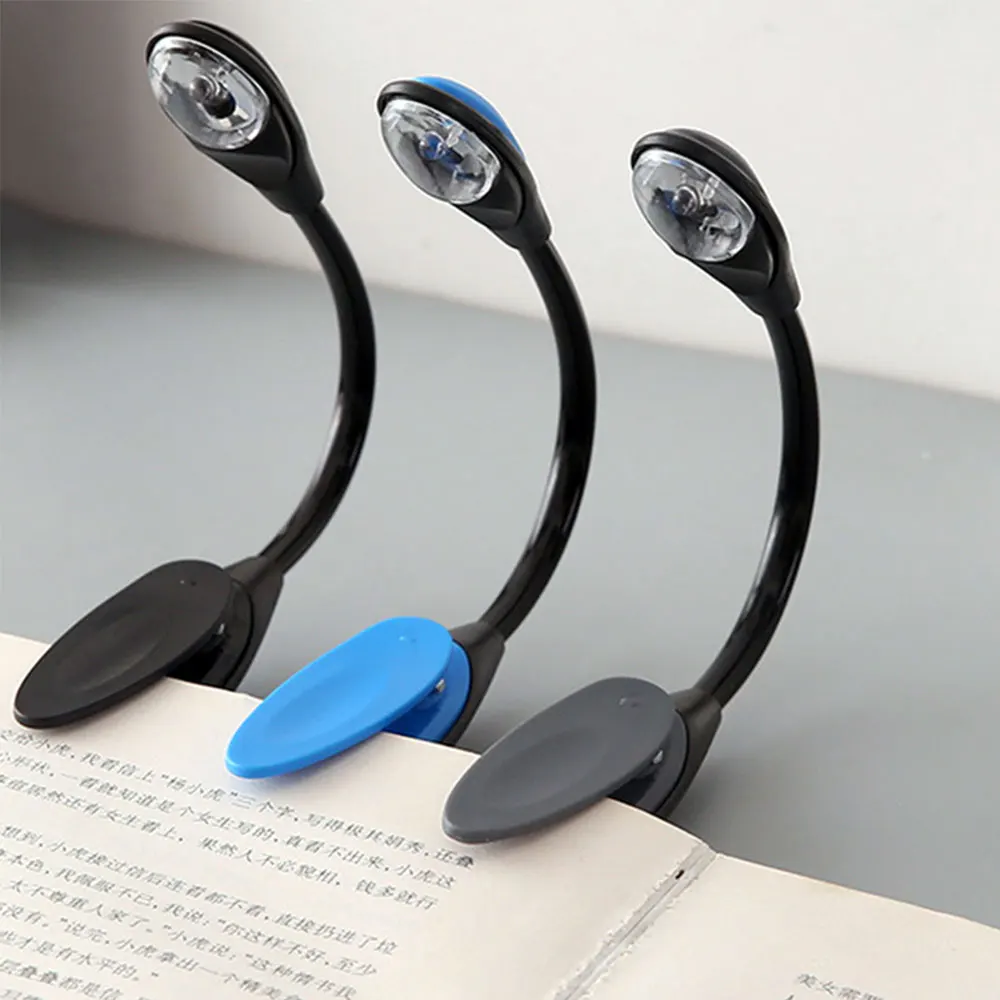 

Mini Book Lamp Clip-On Flexible Reading Book Light for Children Study Bedroom Bedside Protable LED Night Light 3 Colors Choose
