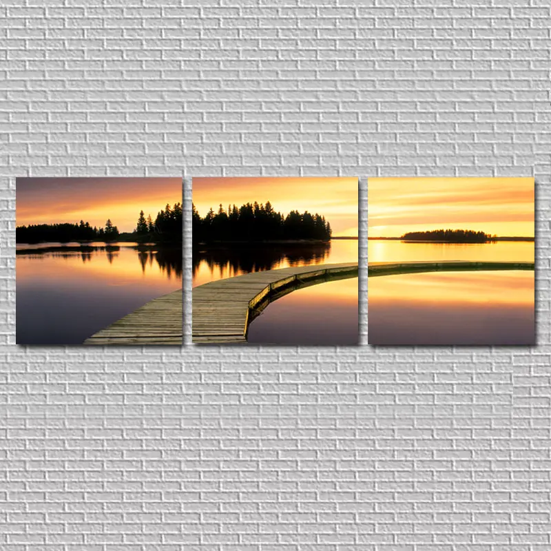 

Drop shipping Modern Canvas Painting Landscape Sunset Home Decor Wall Pictures for Living Room Unique Painting on Canvas HY148