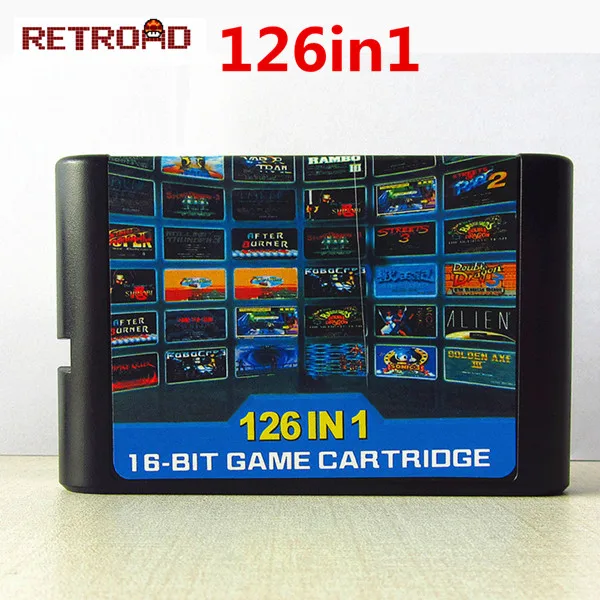 112 в 1 игровая карта для sega Megadrive Genesis с игрой Contra Vectorman Double Dragon Battletoads Ninja Gaiden Turtles Sonic - Цвет: MD 126in1