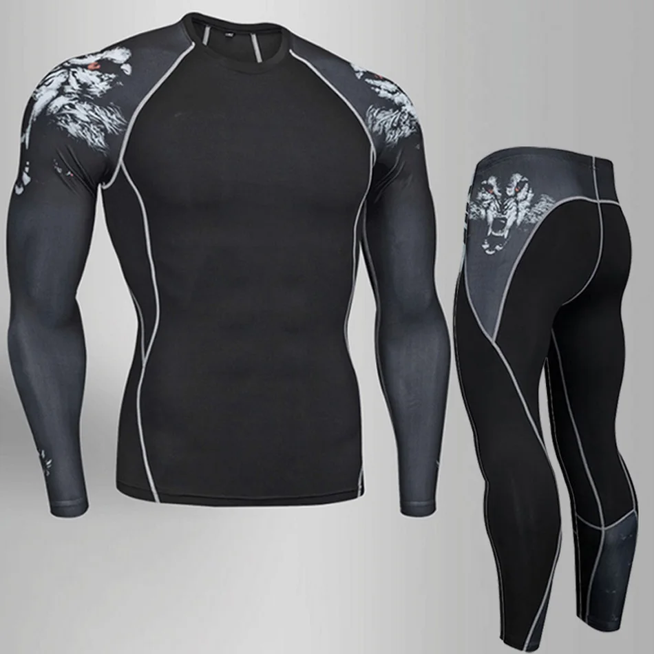 new  underwear thermal men underwear sets clothing quality warm quick tracksuit compress drying Long Johns men underwear 