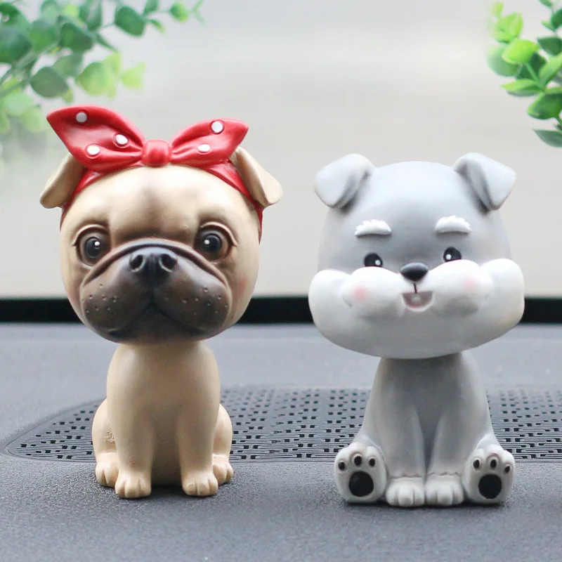 

Hot Cartoon Animal Dog Dolls Micro Landscape Resin Crafts Car DIY Ornament Home Decoration Miniatures Figurine Garden Supplies