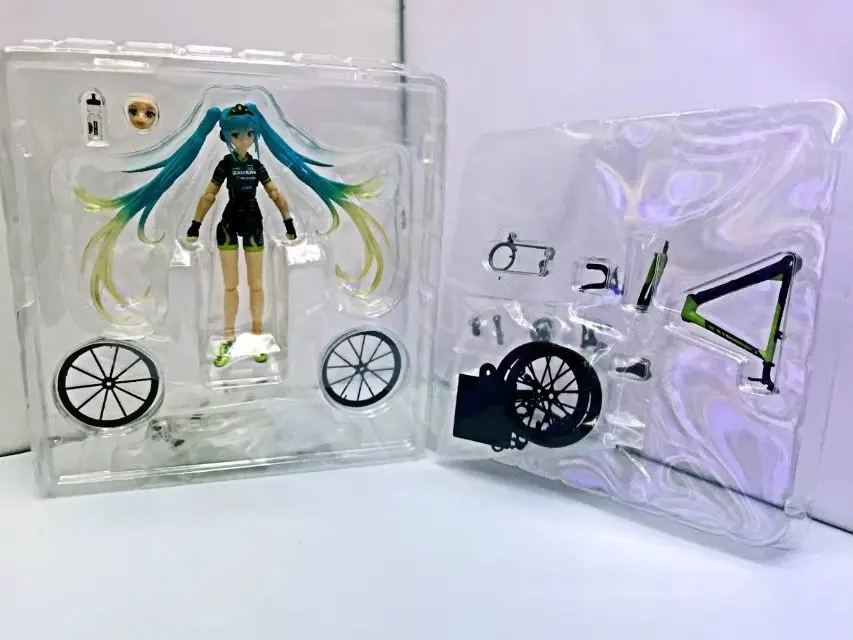 Figma 307 Hatsune Miku гоночный велосипед teamuyo поддержка Ver. Подвижная фигурка игрушки 14 см