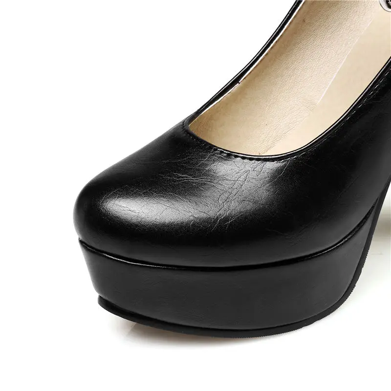Женские туфли-лодочки на высоком каблуке и платформе с ремешком на щиколотке; модные туфли с пряжкой на ремешке для вечеринки и свадьбы; женская обувь на каблуке; Цвет серебристый, черный, золотой