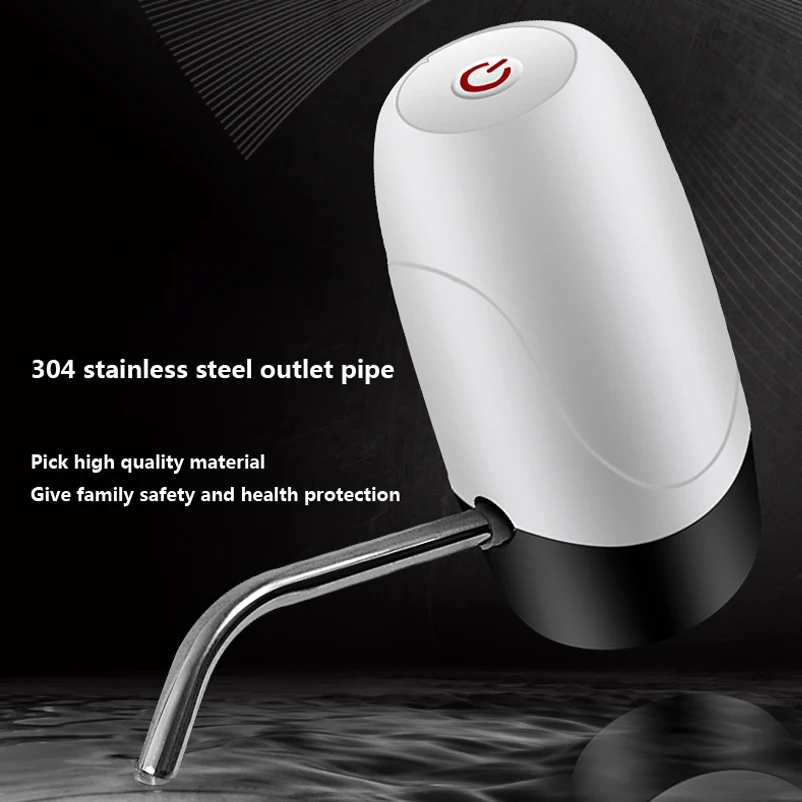 Automatic Electric Water Pump Dispenser Drinking Bottle Switch USB Charging Portable 5 Gallon Adapted Barrelled