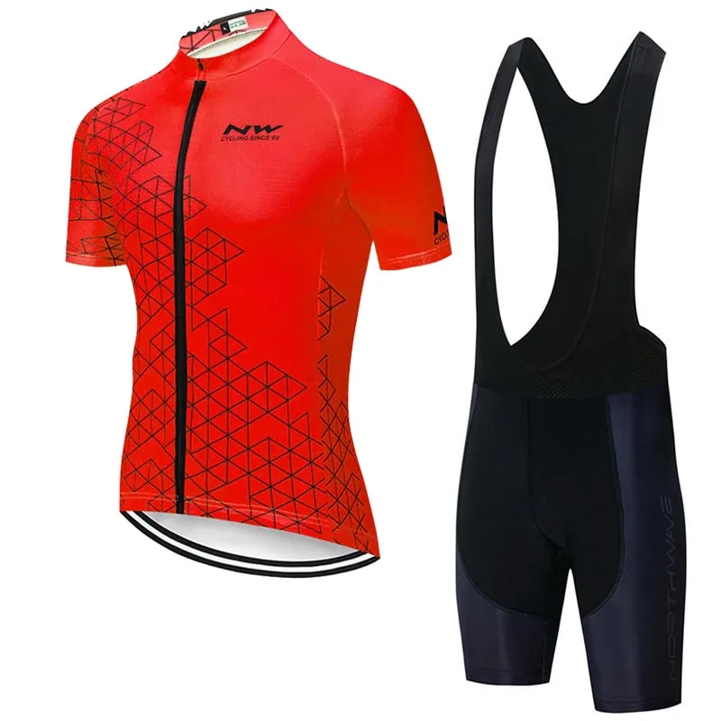 NW летний мужской комплект из майки для велоспорта, быстросохнущая одежда для велоспорта с коротким рукавом, одежда для велоспорта, Майо Ropa Ciclismo Hombre C24 - Цвет: set 10
