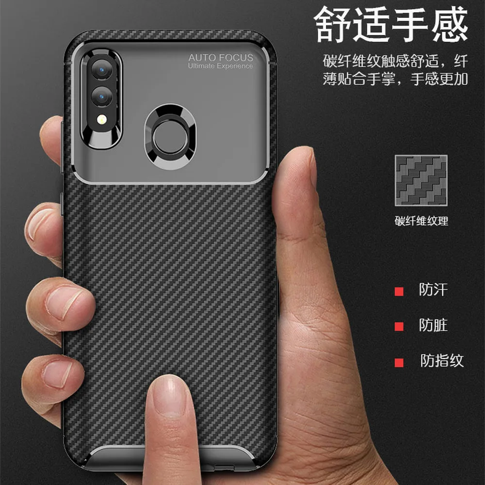 Для Huawei P Smart 2019 матовый чехол Honor 10 Lite Мягкий силиконовый бампер HRY LX1 POT LX1RU