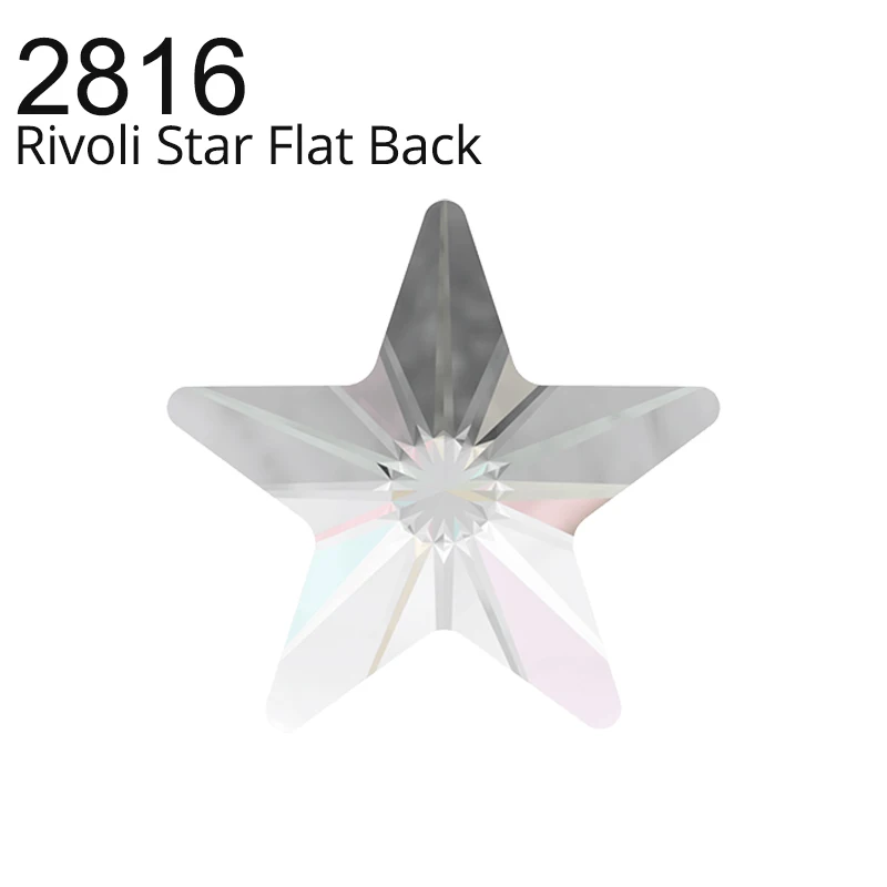 1 шт. оригинальные кристаллы Swarovski 2816 Rivoli Star плоские бусины для женщин ногтевого