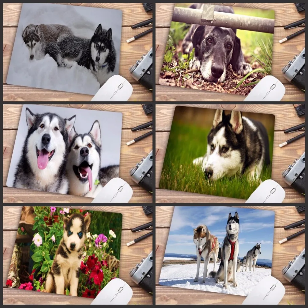 

Mairuige Big promotion Husky Dog Pattern Gaming Mouse Pad PC Computer Laptop Soft Rubber Mousepad Anti-slip Optical Mice Mat