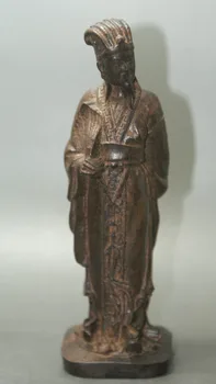 

Fine China Fragrant Wood Carved Excellent Zhugeliang Statues