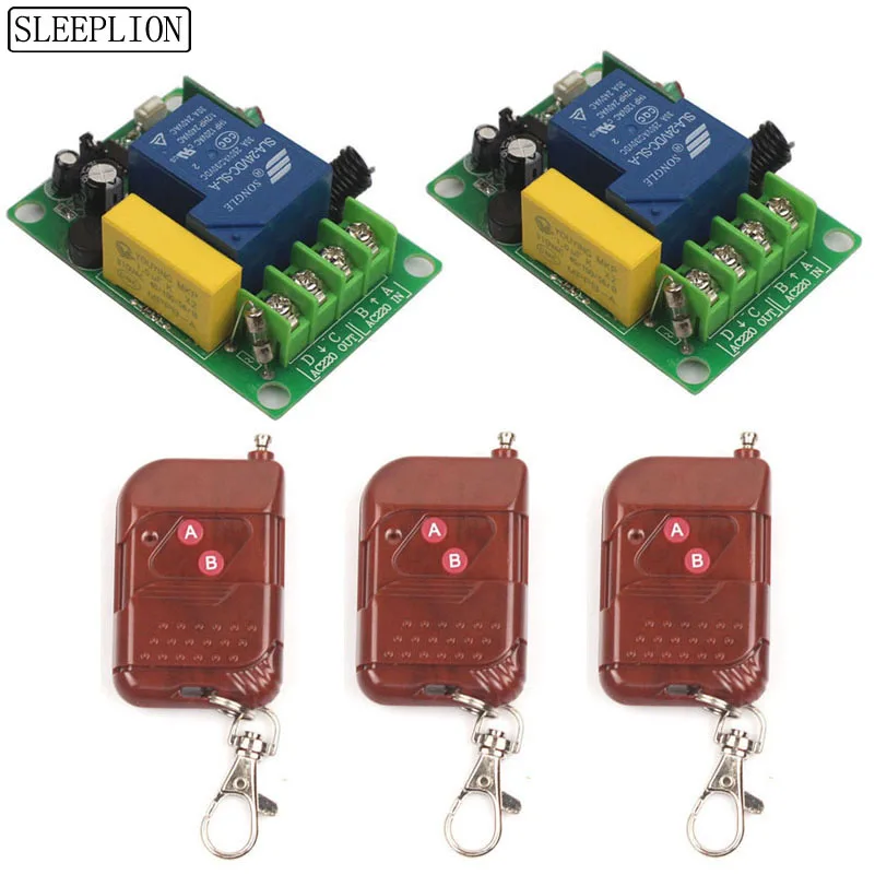 3000W 220V 30A Relay Remote Switch 433315MHz Wireless Control 2 Receiver For Transmitter lightingLamp LED Water Pump (3)
