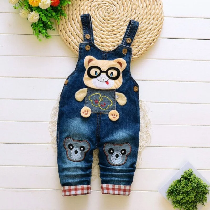  IENENS Toddler Infant Boy Long Pants Denim Overalls Dungarees Kids Baby Boys Jeans Jumpsuit Clothes