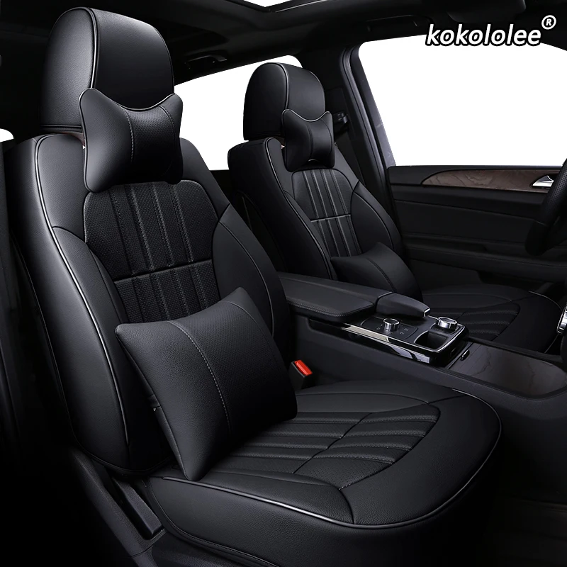 Кожаные чехлы для сидений автомобиля kokoleee на заказ Mercedes-Benz E260 E300 E200 E250 E320 C200 C180 C300
