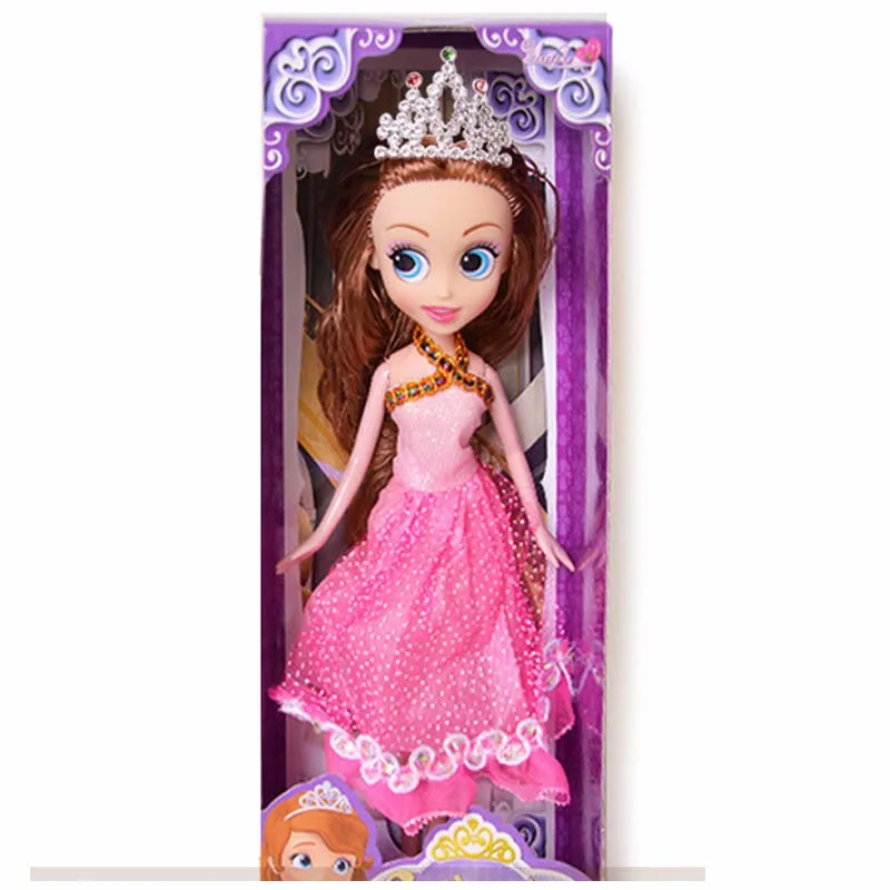 1 шт. новая кукла Шэрон 11 дюймов Принцесса София кукла с короной модные куклы Подарки для девочек детские игрушки(7 цветов