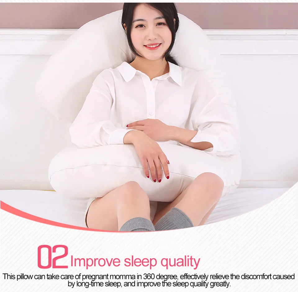 Sleeping Support Pillow For Pregnant Women Body Comfort G Shape Pregnancy Pillow Full Body Maternity Pillow With Pillowcase_08_
