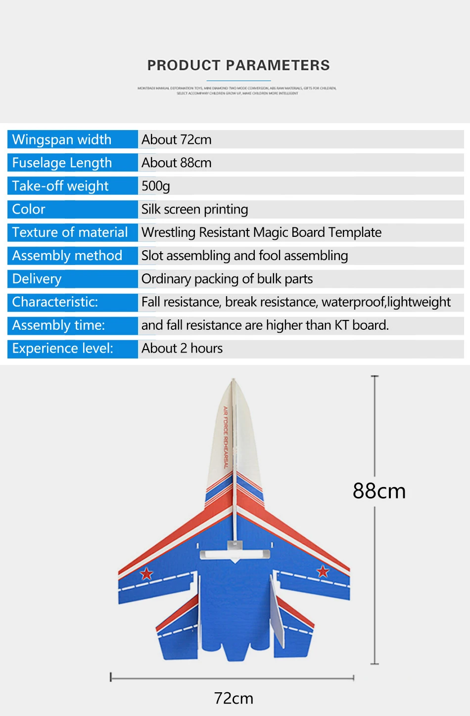 Фиксированная модель крыла Su27 RC самолет структура части сопротивление литой Материал пульт дистанционного управления Самолет