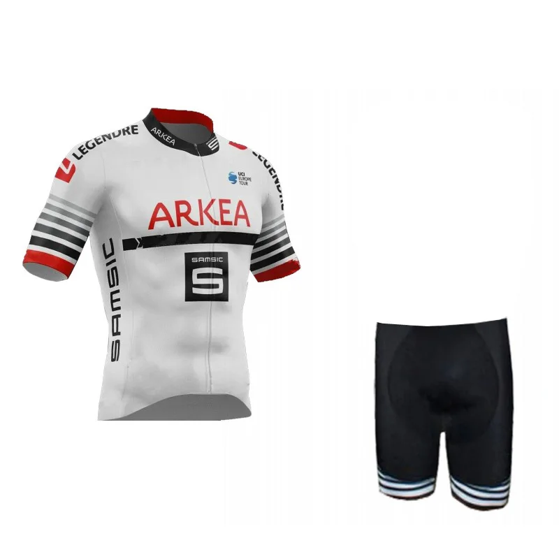 Pro team ARKEA samsic велосипедная футболка, набор мужских велосипедных Майо MTB Racing ropa Ciclismo, летняя быстросохнущая велосипедная ткань, гелевая подкладка - Цвет: no bib set