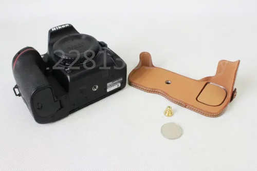 Новейший чехол для камеры Nikon D750 из искусственной кожи с отверстием для батареи