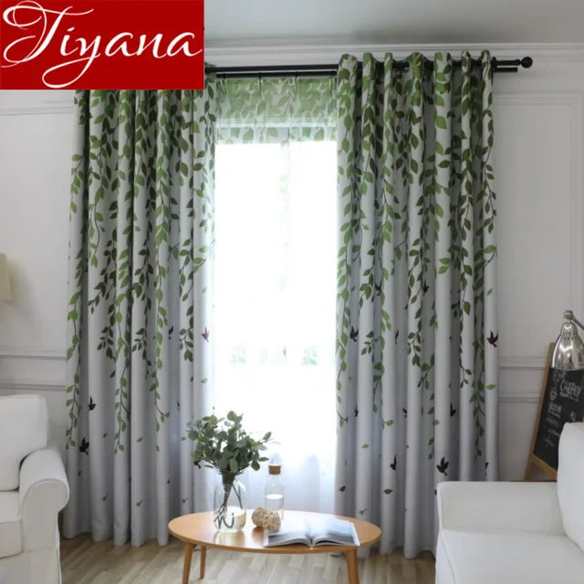 Rustic Curtains For Living Room Willow Birds Printed Voile Tulle Rustic Curtains For Living Room Willow Birds Printed Voile Tulle Window Bedroom Kitchen Sheer Fabrics D T 207 30